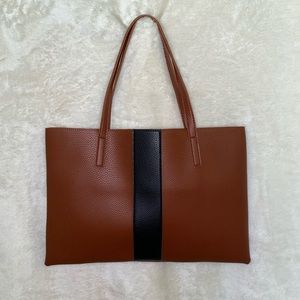 SOLD NWOT Vince Camuto Brown Vegan Leather Flat tote